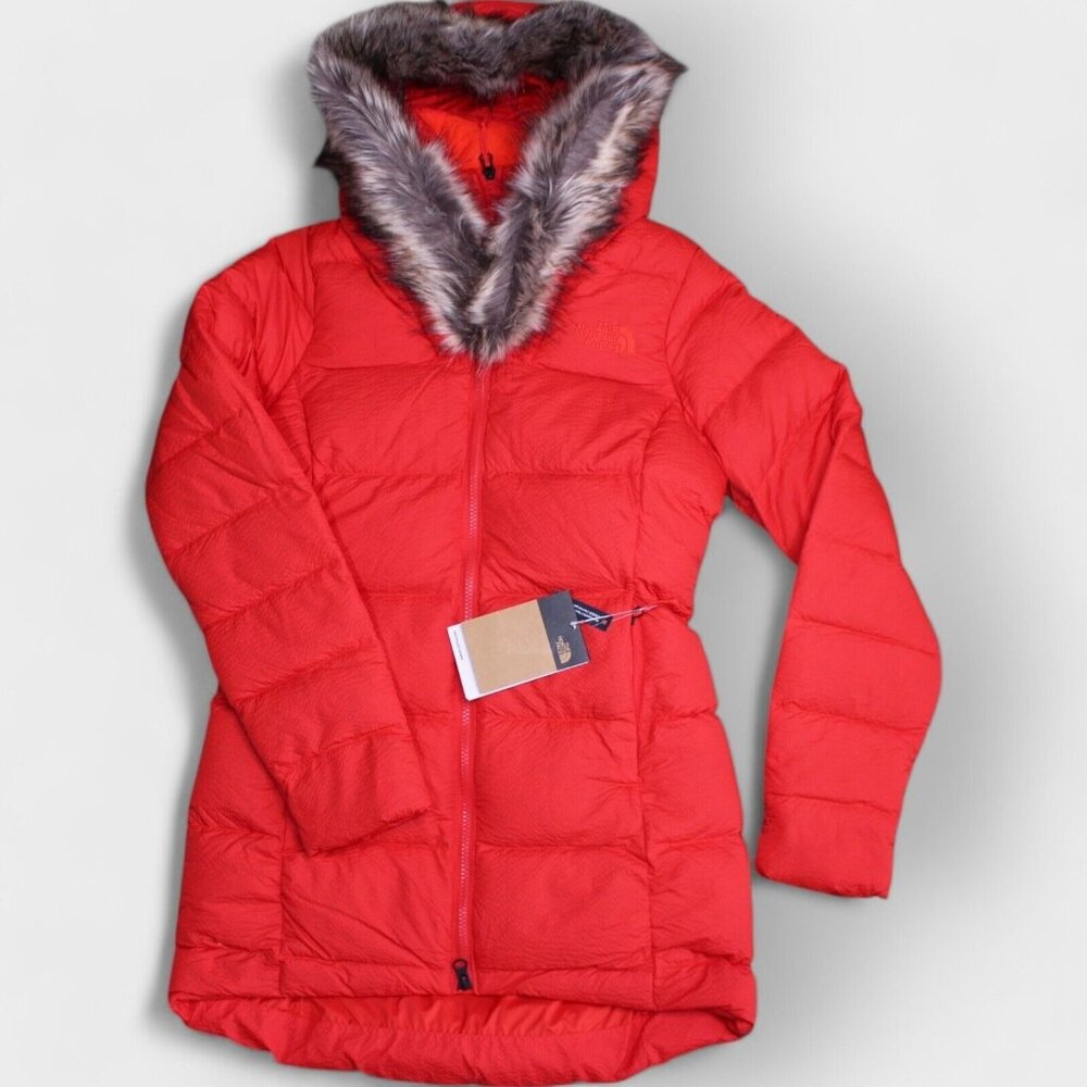 The North Face Womens Dreamer Parkina 600-Down Winter Jacket Fiery Red  X-Small